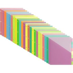 Mr. Pen- Binder Dividers with Pockets and Tabs, 16 Pack, Assorted Colors, Dividers for 3 Ring Binder with Pockets, Pocket Dividers for 3 Ring Binder with Tabs, Binder Dividers with Tabs and Pockets in Kuwait