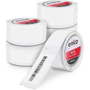 enKo متوافق مع ملصقات Dymo 30336 (1 × 2-1/8 بوصة) - 6 بكرات، 3000 ملصق لطابعة Dymo LabelWriter 450 Turbo و4XL - العنوان الحراري المباشر، ملصقات الشحن والرمز الشريطي in Kuwait