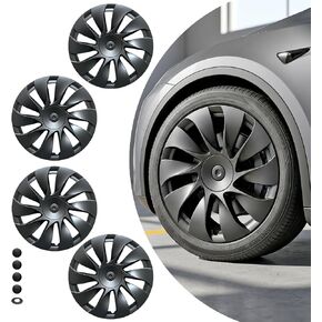 KAVANIC 4PCS Model 3 Highland Wheel Covers 18 inch Original Model Matte Black Model 3 Highland Hubcaps as 2023-2024 Model 3 Highland Wheel Cover Replacement Support Logo Symmetry Design in Kuwait