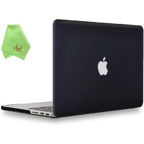 UESWILL Compatible with MacBook Pro 13 inch M2 M1 Case (2016-2024), Model A2338 A2289 A2251 A2159 A1989 A1706 A1708 Touch Bar USB-C, Matte Hard Shell Case Cover, Black in Kuwait