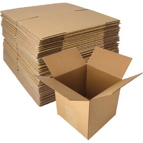 40 pack 7x5x4 inch Cardboard Box Mailers, Kraft Corrugated mailer Small Shipping Boxes For Small Business, Mailing Packing and Storage in Kuwait