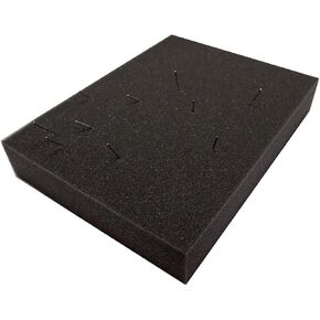 Mybecca Dense Foam Polyurethane Pad - 12" X 12" X 2", Charcoal in Kuwait