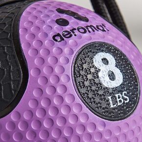 AGM Group AeroMat Elite Power Rope Medicine Ball Purple 8 lb in Kuwait