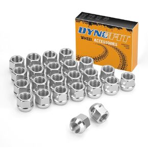 صواميل عجلة ما بعد البيع dynofit 14x2.0، 24 قطعة M14-2.0 21 مم صواميل مخروطية ذات نهاية مفتوحة عالية للرحلات، 2000-14 إكسبيديشن، 2004-2014 F-150،09-14 لوبو، 00-13 ترانزيت وملاح والمزيد من العجلات in Kuwait