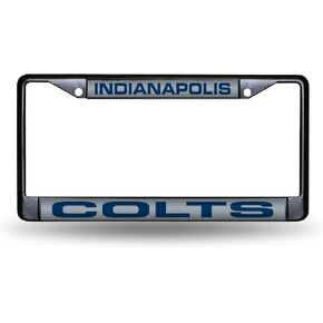 إطار من الكروم مقطوع بالليزر باللون الأسود والأسود من Rico Industries NFL Las Vegas Raiders مقاس 30.48 سم × 15.24 سم × 12.7 سم × 15.24 سم، إطار من الكروم مقطوع بالليزر باللون الأسود - ملحقات السيارة/الشاحنة/سيارات الدفع الرباعي in Kuwait