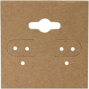 Earring Display Hang Cards-100pcs (1 1/2" x 2", Kraft) in Kuwait