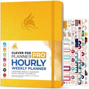 Clever Fox Planner PRO Schedule – Undated Weekly & Monthly Life Planner with Time Slots, Appointment Book & Daily Organizer, A4 (Dark Blue) in Kuwait