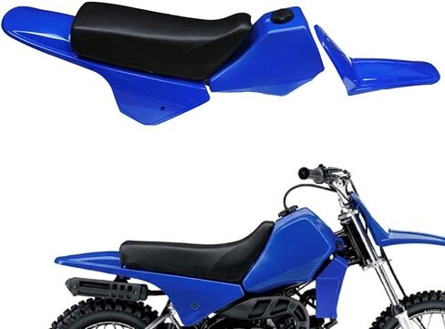 JFG RACING Fairing Plastic Gas Tank Kit الحاجز الخلفي - PW80 PW 80 - أزرق in Kuwait