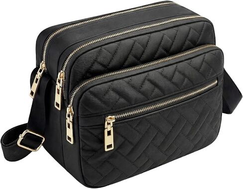 Nylon Crossbody Bags for Women Trendy Quilted Cross Body Purse Medium Crossbody Purses Fashion Ladies Messenger Shoulder Bag in Kuwait