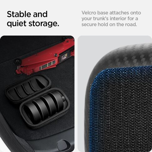 حقيبة تخزين مدمجة من Spigen Lifting Jack Pads (إصدار كربوني) مصممة لطراز Tesla 3/Y/S/X مع فتح/إغلاق مغناطيسي [4 قطع مع حقيبة تخزين] in Kuwait