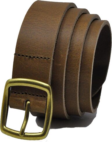Ashford Ridge Made in England 34mm Full Hide Leather Belt with Brass Colour Full Buckle in Kuwait