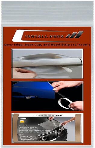 * Self-Healing Clear Paint Protection Film Kits (Bundle 12"x108" Hood Strip, Door Edge, Door Cup) in Kuwait