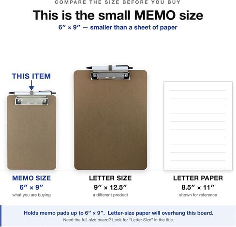Trade Quest Pen Holder Memo Clipboards 6'' x 9'' (3 - Pack) (Pen Included) in Kuwait