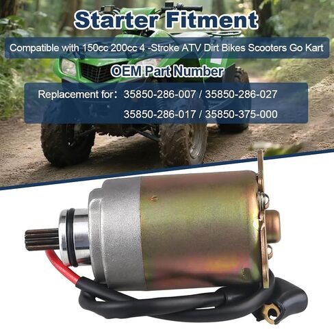 WATERWICH Starter Compatible with GY6 Engine 150cc 200cc 250cc 4-Stroke ATV Dirt Bikes Scooters Go Kart Compatible with Baja Wilderness Tao Tao Coolster Jonway Roketa in Kuwait