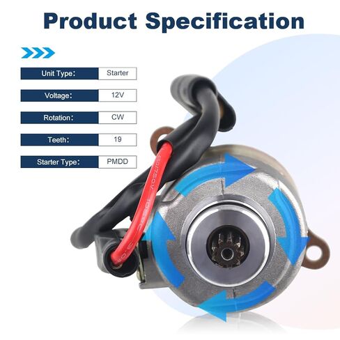 WATERWICH Starter Compatible with GY6 Engine 150cc 200cc 250cc 4-Stroke ATV Dirt Bikes Scooters Go Kart Compatible with Baja Wilderness Tao Tao Coolster Jonway Roketa in Kuwait