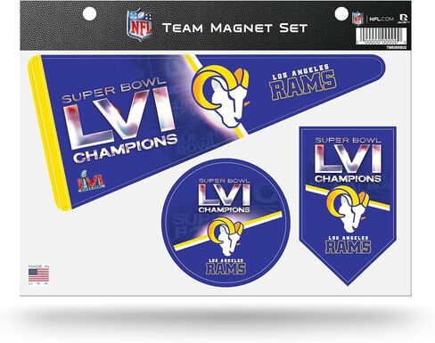 Rico Industries NFL Football Kansas City Chiefs 2024 Super Bowl LVIII مجموعة مغناطيس فريق الأبطال 8.5 بوصة × 11 بوصة - ديكور المنزل - الثلاجة، المكتب، المطبخ in Kuwait