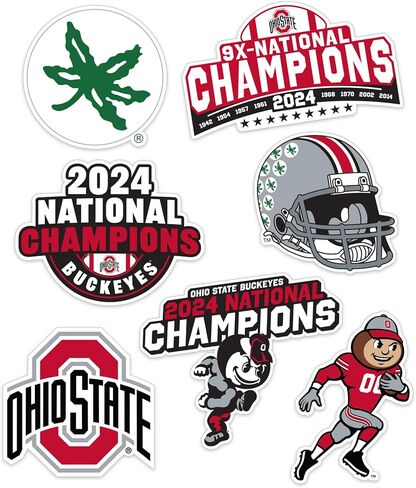 ملصق جامعة ولاية أوهايو ملصقات OSU Buckeyes شارات الفينيل زجاجة مياه للكمبيوتر المحمول وقصاصات السيارة T2 (النوع 2) in Kuwait