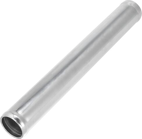 X AUTOHAUX OD 60 مللي متر 2.35 "طول 12" 300 مللي متر سبائك الألومنيوم أنبوب المبرد الأنابيب مستقيم مدخل هواء أنبوب فضي لهجة للسيارة in Kuwait