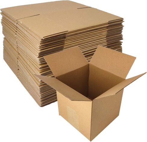 40 pack 7x5x4 inch Cardboard Box Mailers, Kraft Corrugated mailer Small Shipping Boxes For Small Business, Mailing Packing and Storage in Kuwait