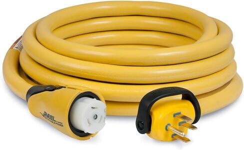 سلك طاقة ParkPower من Marinco CS30-25RV 30 أمبير 125 فولت EEL RV، أصفر، 25 بوصة in Kuwait