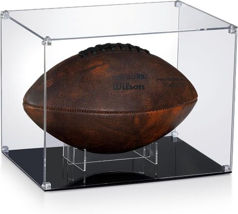 All Clear Acrylic Helmet Display Case, Assembly Box for Helmet Display, High-end Memory Box for Memorabilia (15x12x13") in Kuwait
