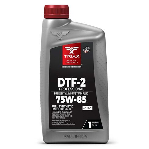 TRIAX DTF-2 Professional 75W-85 GL-5 - Full Synthetic Differential & Drive Train Fluid, Lifetime Fill, Limited Slip Ready (1 Quart) in Kuwait