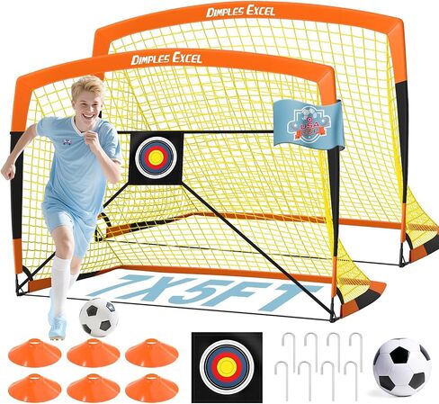 Dimples Excel Soccer Goal Soccer Net for Kids Backyard 3'x2.2', 2 Set in Kuwait