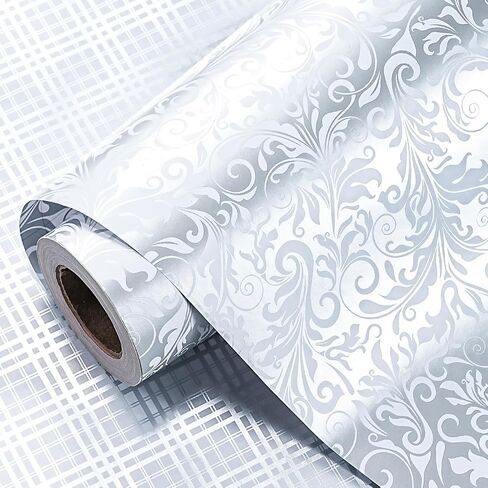 LeZakaa Reversible Floral Wrapping Paper Jumbo Roll - Flower in Blue & White Dot in Pink - 24 inches x 100 Feet (200 sq.ft.) in Kuwait