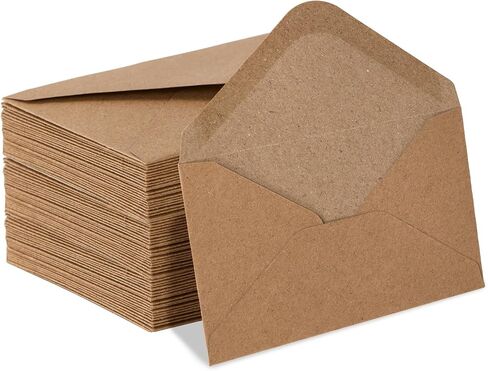 مظاريف دعوة الزفاف 5x7-100 قطعة من مظاريف Goefun Cream اللامعة، مظاريف A7 Euro Flap لبطاقات المعايدة والذكرى السنوية ودعوة RSVP، 5.25 × 7.25 بوصة in Kuwait