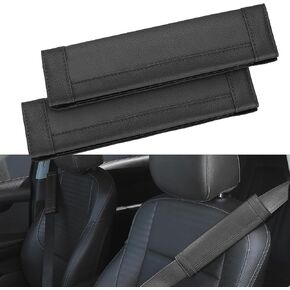 SEG Direct Black and Gray Seat Belt Pads Pack of 2 in Kuwait