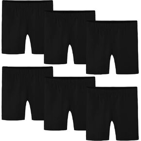 Ruisita 6 Pack Baby Toddler Girls Cotton Bike Shorts Soft Girl Thickened Cartwheel Shorts Solid Safety Dance Short for Kids in Kuwait