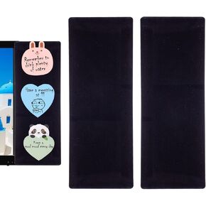 Computer Monitor Memo Board,Computer Monitor Sticky Note Holder Message Board for Monitors Screen Cabinets (2 Pack Black) in Kuwait