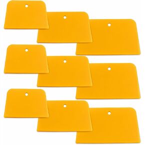 DaKuan Set of 10 Body Filler Spreaders Automotive Body Fillers, 4 Inch Reusable Plastic Spreader for Applying Fillers, Putties, Glazes, Caulks and Paint (Yellow) in Kuwait