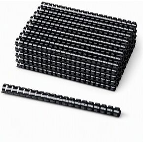 PERFORMORE Binding Combs - 100 Pack, 3/4" Diameter, 10.75" Overall Length, Black Plastic Binding Spines, 19 Rings, 150 Sheet Capacity - Ideal for Business, School & Office in Kuwait