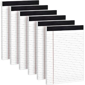 Legal Pads 8.5 x 11, 6 Pack Yellow Note Pads 8.5 x 11 Writing Pads, Wide Ruled Legal Notepads, Lined Pads of Paper Yellow Paper Pads, 30 Sheets Per Notepad for School, Home, Office, Business in Kuwait