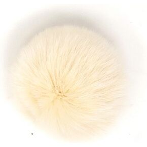 Real Raccoon Fur Fluffy Pompom Ball for Knitting Hat Shoes Scarves Bags Charms Primary Color 15 in Kuwait