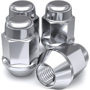 وايت نايت 1707S-20AM كروم M12x1.50 صامولة الجوزة المنتفخة، 20 قطعة (عبوة من 1) in Kuwait