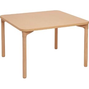 FDP Square All-Purpose Children's Activity Table (36 x 36 inch) with 20 inch Wood Legs for Preschoolers; Easy Clean Maple Laminate Tabletop, Great for Kid's at Home Playroom, Classroom, 14308-MPMG in Kuwait
