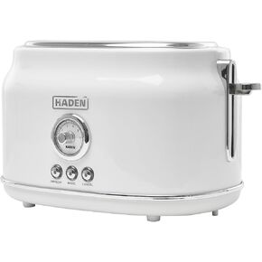 Haden 75101 DORSET 4 Slice Toaster, Wide Slot with Removable Crumb Tray and Settings, Ivory and Chrome in Kuwait