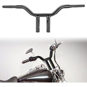 شريط سحب مقود T-Bar مقاس 12 بوصة من WSays بقطر 1-1/4 بوصة أسود لامع متوافق مع 1996-2023 Harley Dyna Softail Sportster 883 1200 XL in Kuwait