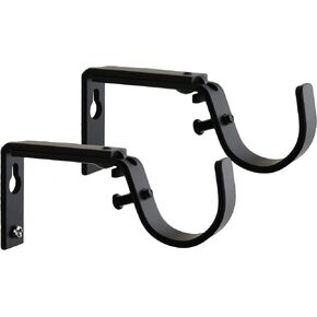 Set of 2 Gold Zinc Curtain Drapery Rod Bracket for 1" Rod, Adjustable in Kuwait