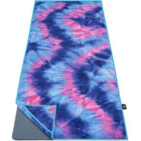 Ewedoos Yoga Towel Mat Towel with Anchor Fit Corners Non Slip Towel for Hot Yoga, Pilates, Workout, Camping in Kuwait