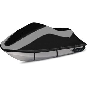 XYZCTEM Jet Ski Cover, Waterproof Upgraded Oxford Fabric Personal Watercraft Cover with Reflective Air Vent, Compatible with Seadoo, Yamaha, GTX, Kawasaki, Honda, Polaris (2 Seater 116" to 125" L) in Kuwait