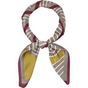Elerevyo Women's Striped Satin Scarf Shawl, 35"x35" Large Square Silk Feeling Neck Scarves Head Wraps Neckerchief in Kuwait