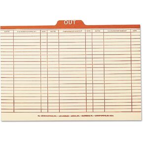 Smead Out Guide Printed Forma Style, 1/5-Cut Tab Center Position, Guide Height, Legal Size, Manila, 100 per Box (53910) in Kuwait