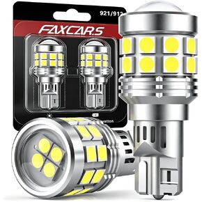 أداء 921 W16W LED لمبات الإضاءة الاحتياطية العكسية لتويوتا تاكوما، 6000K أبيض بارد فائق السطوع 912 OEM استبدال التوصيل والتشغيل SMD 3030، حزمة من 2 in Kuwait