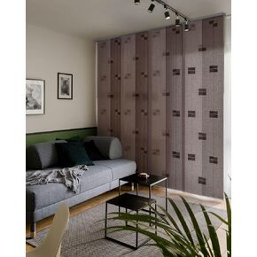 جدران تقسيم الغرفة المنزلقة القابلة للتعديل من GoDear Design مقاس 45.8 بوصة - 86 بوصة عرض × 96 بوصة ارتفاع، ستائر مسار رأسية قابلة للتمديد لفصل الغرف، وتغطي أبواب الخزانة المنزلقة، وظل لوحة عمودية قابلة للتشذيب، بلو سي in Kuwait