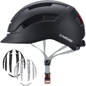 Adult Urban Bike Helmet - Adjustable Fit System & Integrated Taillight for Men Women in Kuwait