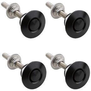 Pack of 4 Universal Aluminum Vehicle Hood Pins - License Plate Lock Clip, Quick Release Lock Latch Bumper Diameter 1.25 inch in Kuwait