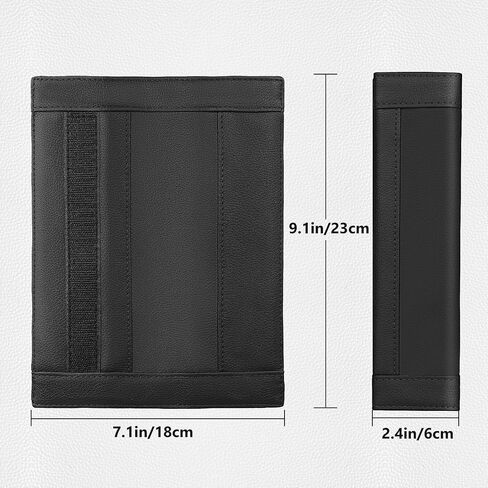 SEG Direct Black and Gray Seat Belt Pads Pack of 2 in Kuwait
